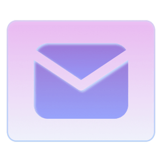 ícone de e-mail do suporte para entrar em contato com Lume Caldência